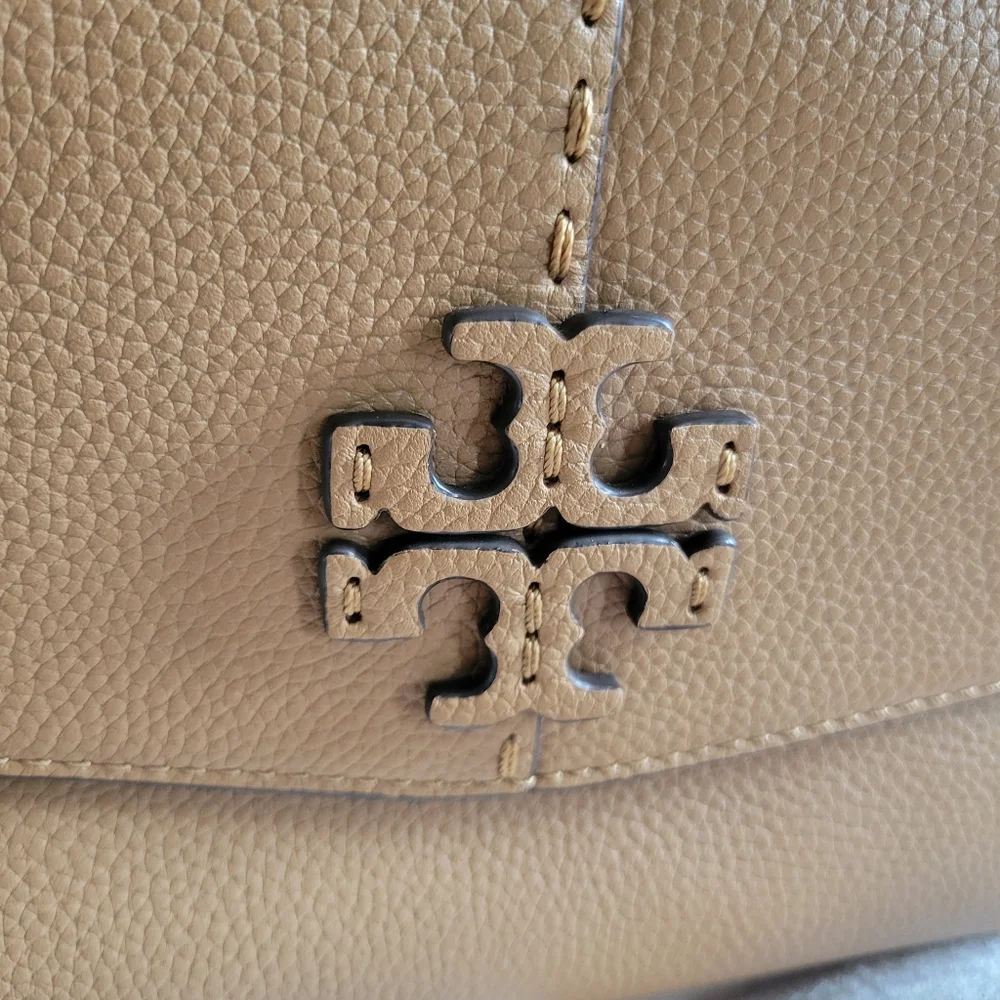 Tory Burch Tan Leather Crossbody with Tassel